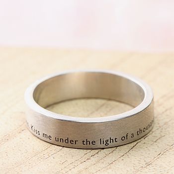 The Aura Personalised Silver Ring, 4 of 5