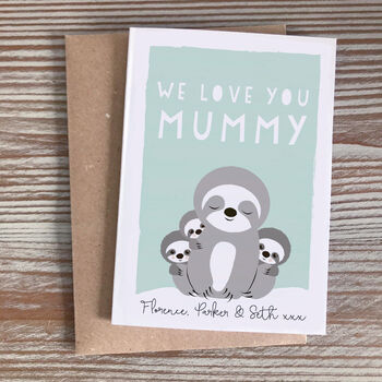 Little Book Of Sloth Philosophy And Mother's Day Card, 3 of 5