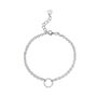 Sterling Silver Eternity Twist Charm Collector Bracelet, thumbnail 2 of 5