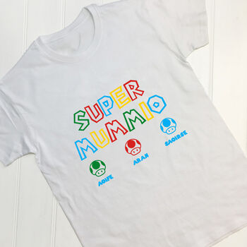 Personalised Super Mummio Mum T Shirt, 5 of 10