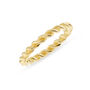 Alhambra Gold Plated Twisted Ring, thumbnail 3 of 4