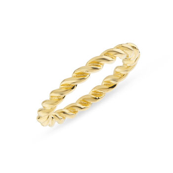 Alhambra Gold Plated Twisted Ring, 3 of 4