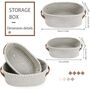 Set Of Two Woven Cotton Rope Foldable Storage Baskets, thumbnail 4 of 4
