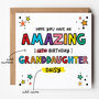 Amazing Granddaughter Birthday Card Any Age, thumbnail 1 of 5