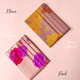 Birth Flower With Personalised Name Leather Card Holder, thumbnail 5 of 12