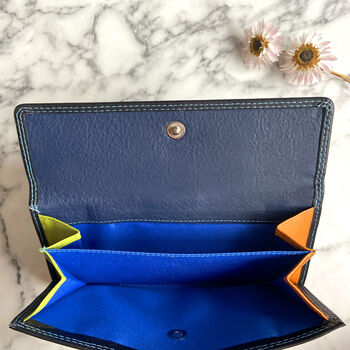 Women's Rfid Secure Large Black Leather Purse, 5 of 5