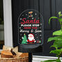 Personalised Santa Stop Here Outdoor Solar Light, thumbnail 5 of 10