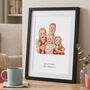 Custom Anime Style Illustrated Portrait Print, thumbnail 5 of 8