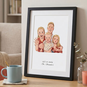 Custom Anime Style Illustrated Portrait Print, 5 of 8