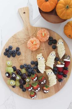 Personalised Wooden Family Halloween Graze Board, 4 of 4
