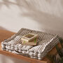 Vintage Striped Dining Chair Box Cushions, thumbnail 3 of 7