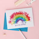 Rainbow Father's Day Card By A Is For Alphabet | notonthehighstreet.com