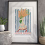 Personalised Flower Market Boho Summer Travel Print, thumbnail 3 of 7