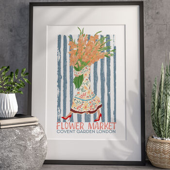 Personalised Flower Market Boho Summer Travel Print, 3 of 7