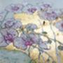 Golden Orchid Watercolour And Gilt Painting, thumbnail 5 of 8