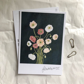 Hand Illustrated ‘Flowers By Post’ Postcard Set, 6 of 7