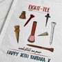 Personalised Eight Tee Tea Towel 80th Birthday Gift For Golfers, thumbnail 6 of 9