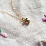 Tiny Initial Gold Vermeil Necklace With Personalised Gift Pouch, thumbnail 9 of 12