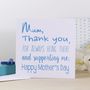 Personalised Mother's Day Card, thumbnail 3 of 9