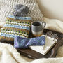 Fair Trade Chunky Boho Bobble Wool Cushion Cover 40cm, thumbnail 2 of 12