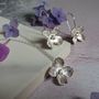 Handmade Hydrangea Silver Jewellery Set, thumbnail 3 of 6