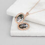 Personalised Rose Gold Plated Locket, thumbnail 6 of 12