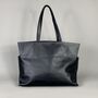 Extra Large Half Meter Black Leather Carry All Tote Bag, thumbnail 3 of 9