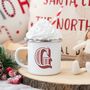 Christmas Initial Mug, thumbnail 1 of 2