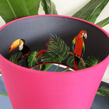 Lampshade With Tropical Rainforest Lining, 4 of 12