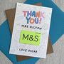 Thank You Teacher/Teaching Assistant Gift Card Holder, thumbnail 1 of 2