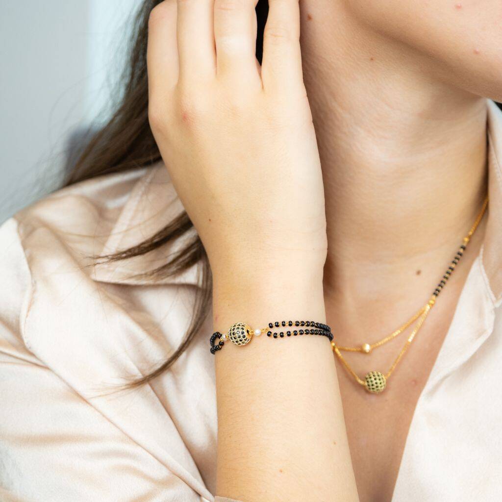 1 Gram Gold Plated Eye-catching Design Mangalsutra Bracelet For Women -  Style A234 at Rs 1560.00 | Women Bracelet Watches, लेडीज़ ब्रेसलेट वॉच,  महिलाओं की ब्रेसलेट घड़ी - Soni Fashion, Rajkot | ID: 2851758288991