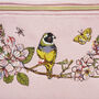 Pink Love Velvet Embroidered Cosmetic Pouch, thumbnail 3 of 7