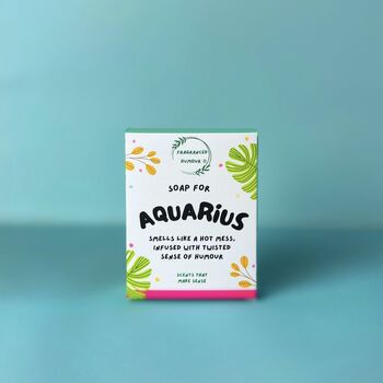 Soap For Aquarius Funny Novelty Zodiac Gift, 3 of 6