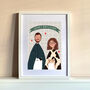 Bespoke Family/Couple Portrait Print, thumbnail 1 of 3