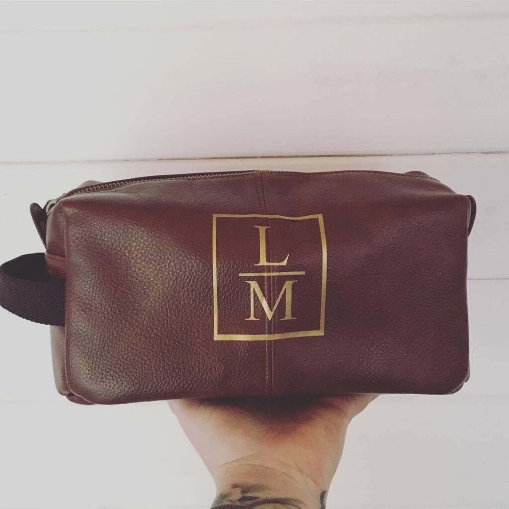 Personalised Mens Wash Bag By Perfect Parcels