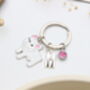 Personalised White French Bulldog Keyring, thumbnail 5 of 9