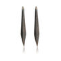 Oxidised Silver Slim Shard Earrings, thumbnail 2 of 4