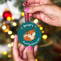 Personalised First Christmas Woodland Animal Bauble, thumbnail 6 of 6