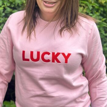 Lucky Embroidered Sweatshirt, 3 of 4