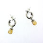 Sterling Silver And Gold Vermeil Gemstone Mini Hoops, thumbnail 10 of 12