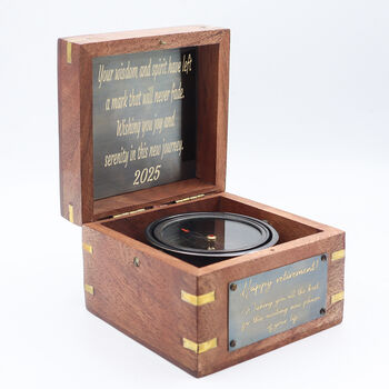 Personalised Royal Gimbal Compass For Retirement Gift, 2 of 9
