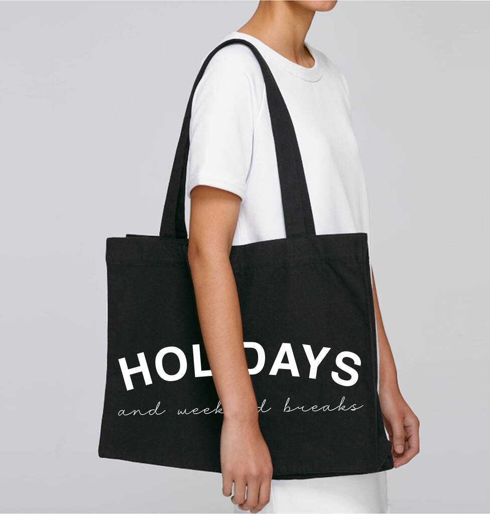 Personalised Slogan Holiday Oversized Beach Bag By Weasel and Stoat