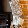 Light Brown Natural Shetland Christmas Stocking, thumbnail 1 of 7