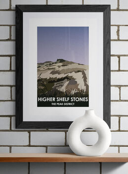 Higher Shelf Stones Peak District Art Print, 4 of 4