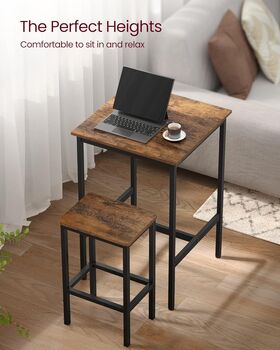 Space Saving Bar Table And Stools Set, 4 of 10