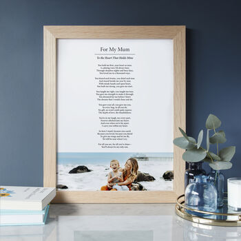 For My Mother Personalised Photo Poem Print, 7 of 8