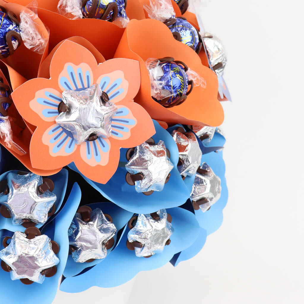 Deluxe Sunset Chocolate Flower Arrangement By Edible Blooms | notonthehighstreet.com