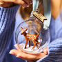 Personalised Baby Deer First Christmas Bauble, thumbnail 1 of 3