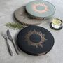 Set Of Six Romantic Vintage Leather Placemats Or Coasters, thumbnail 3 of 7