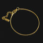 Snake Chain Adjustable Bracelet, 18k Gold Plated, thumbnail 3 of 5